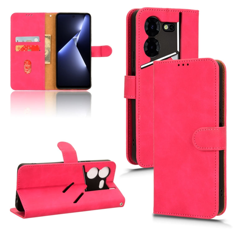 Skin Feel Magnetic Flip Leather Phone Case