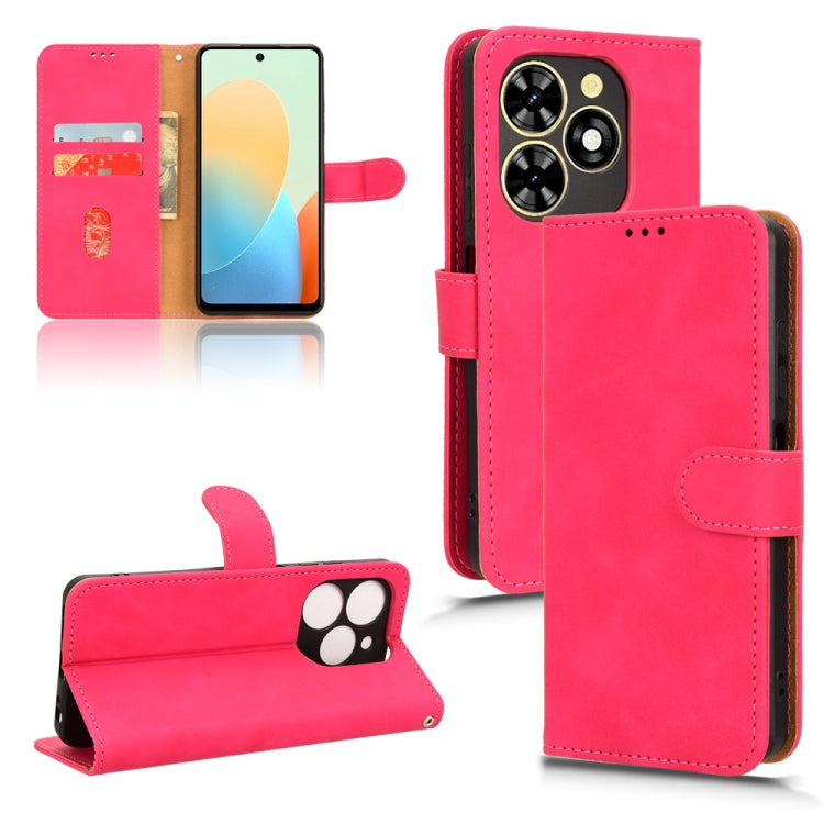 Skin Feel Magnetic Flip Leather Phone Case, For Tecno Spark Go 2025 / Spark Go 1, For Tecno Pop 9, For Tecno Spark Go 5G, For Tecno Camon 30S Pro, For Tecno Pova 6 Neo, For Tecno Camon 30 4G, For Tecno Spark 20 Pro, For Tecno Spark 20, For Tecno Pop 8 ...