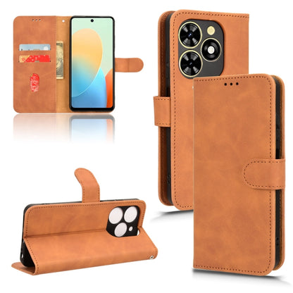 Skin Feel Magnetic Flip Leather Phone Case, For Tecno Spark Go 2025 / Spark Go 1, For Tecno Pop 9, For Tecno Spark Go 5G, For Tecno Camon 30S Pro, For Tecno Pova 6 Neo, For Tecno Camon 30 4G, For Tecno Spark 20 Pro, For Tecno Spark 20, For Tecno Pop 8 ...