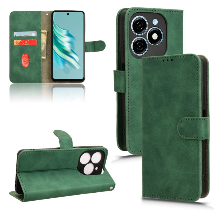 Skin Feel Magnetic Flip Leather Phone Case, For Tecno Spark Go 2025 / Spark Go 1, For Tecno Pop 9, For Tecno Spark Go 5G, For Tecno Camon 30S Pro, For Tecno Pova 6 Neo, For Tecno Camon 30 4G, For Tecno Spark 20 Pro, For Tecno Spark 20, For Tecno Pop 8 ...