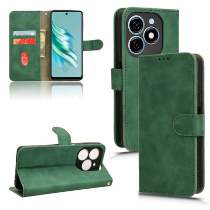 Skin Feel Magnetic Flip Leather Phone Case, For Tecno Spark Go 2025 / Spark Go 1, For Tecno Pop 9, For Tecno Spark Go 5G, For Tecno Camon 30S Pro, For Tecno Pova 6 Neo, For Tecno Camon 30 4G, For Tecno Spark 20 Pro, For Tecno Spark 20, For Tecno Pop 8 ...