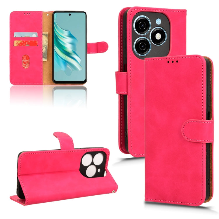 Skin Feel Magnetic Flip Leather Phone Case, For Tecno Spark Go 2025 / Spark Go 1, For Tecno Pop 9, For Tecno Spark Go 5G, For Tecno Camon 30S Pro, For Tecno Pova 6 Neo, For Tecno Camon 30 4G, For Tecno Spark 20 Pro, For Tecno Spark 20, For Tecno Pop 8 ...