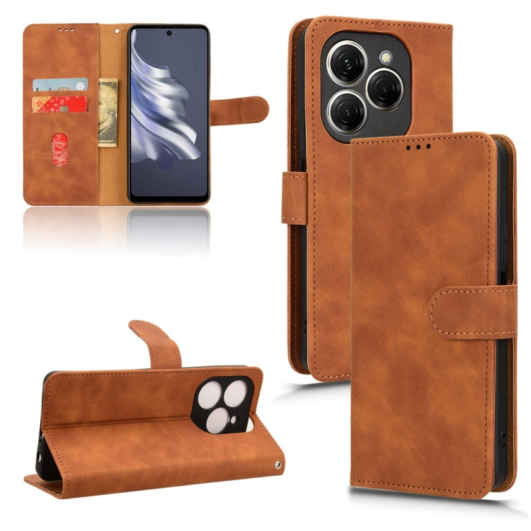 Skin Feel Magnetic Flip Leather Phone Case, For Tecno Spark Go 2025 / Spark Go 1, For Tecno Pop 9, For Tecno Spark Go 5G, For Tecno Camon 30S Pro, For Tecno Pova 6 Neo, For Tecno Camon 30 4G, For Tecno Spark 20 Pro, For Tecno Spark 20, For Tecno Pop 8 ...