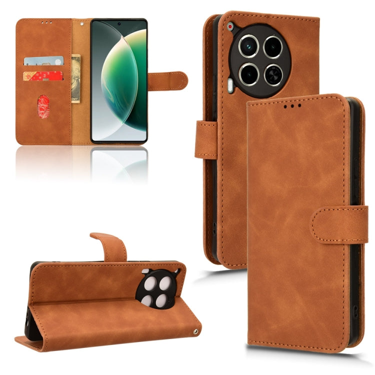 Skin Feel Magnetic Flip Leather Phone Case, For Tecno Spark Go 2025 / Spark Go 1, For Tecno Pop 9, For Tecno Spark Go 5G, For Tecno Camon 30S Pro, For Tecno Pova 6 Neo, For Tecno Camon 30 4G, For Tecno Spark 20 Pro, For Tecno Spark 20, For Tecno Pop 8 ...