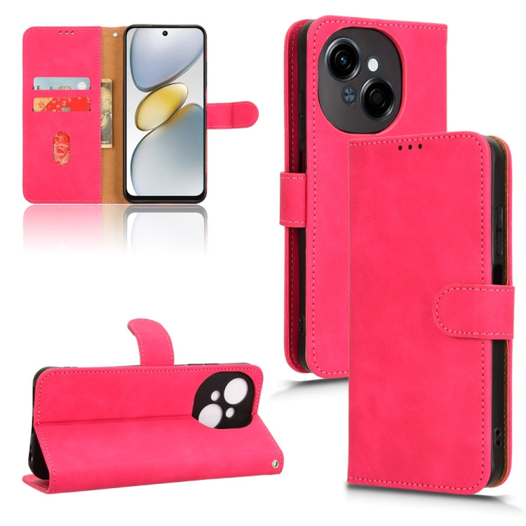 Skin Feel Magnetic Flip Leather Phone Case, For Tecno Spark Go 2025 / Spark Go 1, For Tecno Pop 9, For Tecno Spark Go 5G, For Tecno Camon 30S Pro, For Tecno Pova 6 Neo, For Tecno Camon 30 4G, For Tecno Spark 20 Pro, For Tecno Spark 20, For Tecno Pop 8 ...