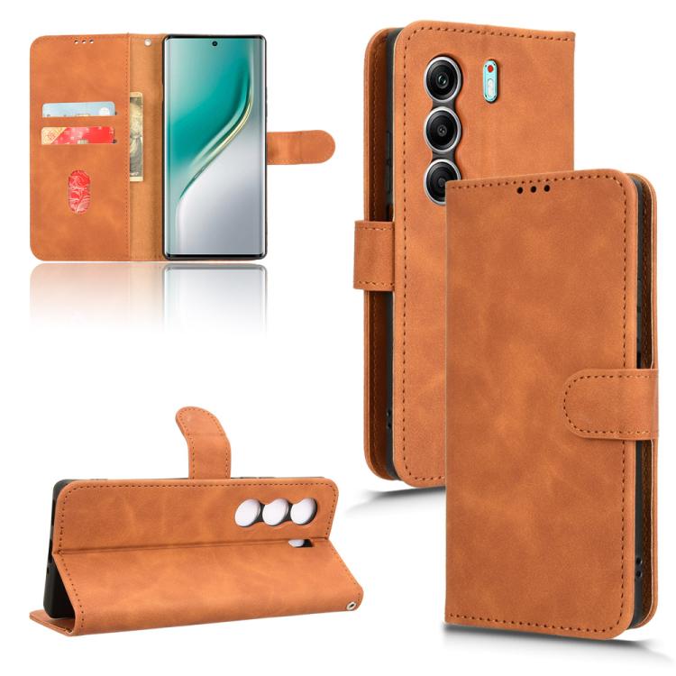 Skin Feel Magnetic Flip Leather Phone Case, For Tecno Camon Slim 4G, For Tecno Pova 8 5G, For Tecno Spark 50 5G, For Tecno Pova Curve 2 5G, For Tecno Camon 50 Pro 4G, For Tecno Camon 50 4G, For Tenco Spark Go 3, For Tecno Spark Slim 5G                 ...