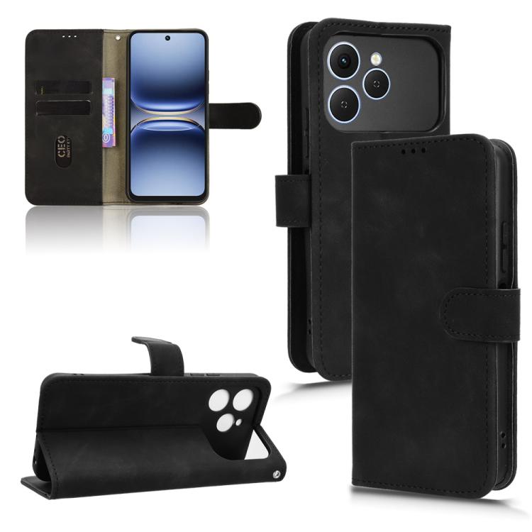 Skin Feel Magnetic Flip Leather Phone Case, For Tecno Camon Slim 4G, For Tecno Pova 8 5G, For Tecno Spark 50 5G, For Tecno Pova Curve 2 5G, For Tecno Camon 50 Pro 4G, For Tecno Camon 50 4G, For Tenco Spark Go 3, For Tecno Spark Slim 5G                 ...