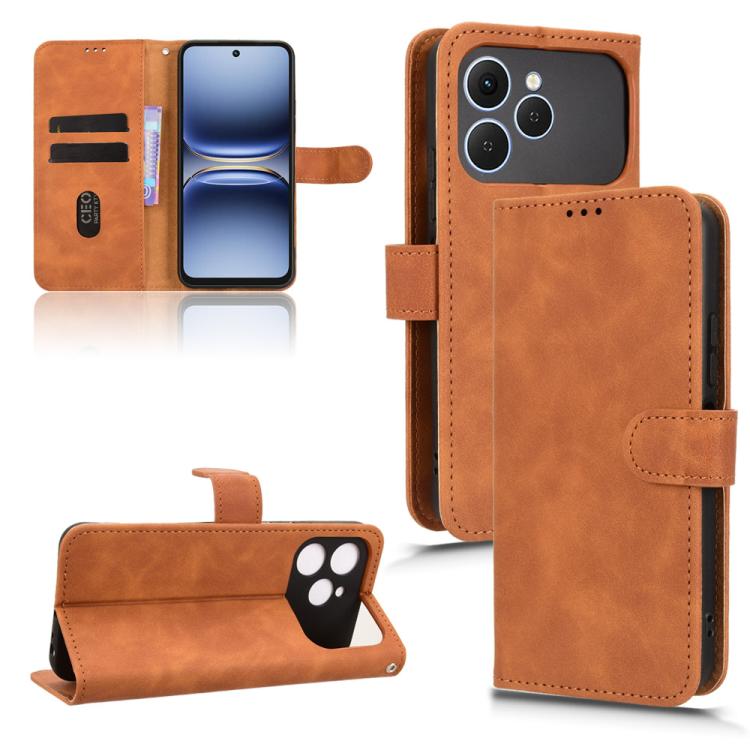 Skin Feel Magnetic Flip Leather Phone Case, For Tecno Camon Slim 4G, For Tecno Pova 8 5G, For Tecno Spark 50 5G, For Tecno Pova Curve 2 5G, For Tecno Camon 50 Pro 4G, For Tecno Camon 50 4G, For Tenco Spark Go 3, For Tecno Spark Slim 5G                 ...