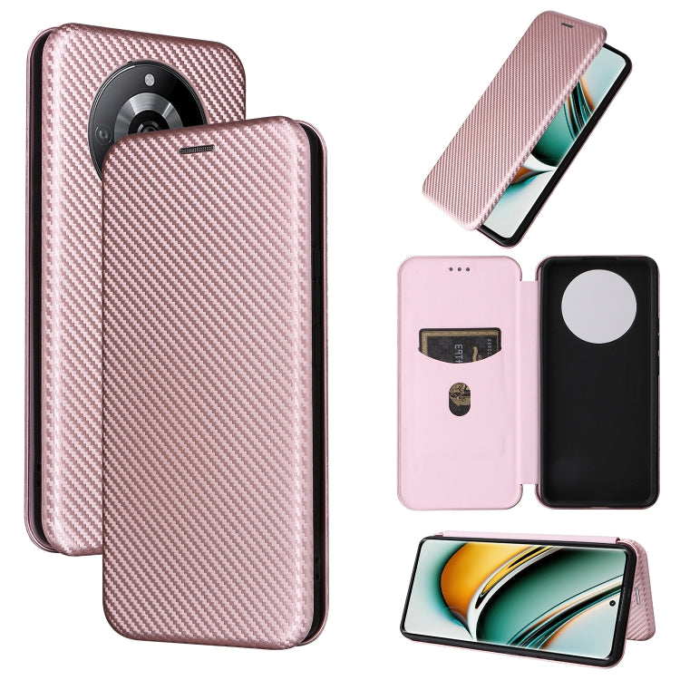 Carbon Fiber Texture Flip Leather Phone Case, For Realme 11 4G Global, For Realme GT5 5G, For Realme 11 5G / 11x, For Realme C53 4G / Narzo N53 4G, For Realme 11 5G, For Realme 11 Pro / 11 Pro+