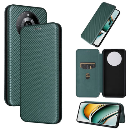 Carbon Fiber Texture Flip Leather Phone Case, For Realme 11 4G Global, For Realme GT5 5G, For Realme 11 5G / 11x, For Realme C53 4G / Narzo N53 4G, For Realme 11 5G, For Realme 11 Pro / 11 Pro+