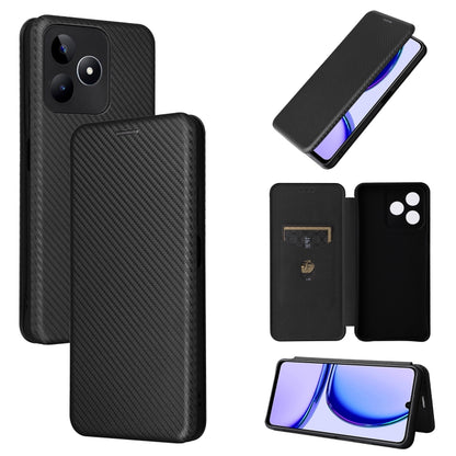 Carbon Fiber Texture Flip Leather Phone Case, For Realme 11 4G Global, For Realme GT5 5G, For Realme 11 5G / 11x, For Realme C53 4G / Narzo N53 4G, For Realme 11 5G, For Realme 11 Pro / 11 Pro+
