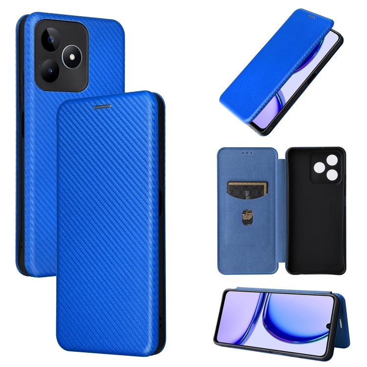 Carbon Fiber Texture Flip Leather Phone Case, For Realme 11 4G Global, For Realme GT5 5G, For Realme 11 5G / 11x, For Realme C53 4G / Narzo N53 4G, For Realme 11 5G, For Realme 11 Pro / 11 Pro+