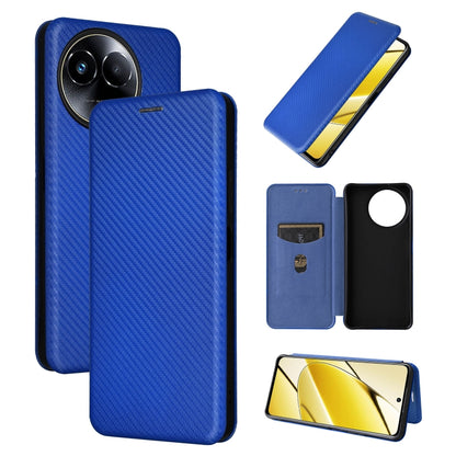 Carbon Fiber Texture Flip Leather Phone Case, For Realme 11 4G Global, For Realme GT5 5G, For Realme 11 5G / 11x, For Realme C53 4G / Narzo N53 4G, For Realme 11 5G, For Realme 11 Pro / 11 Pro+