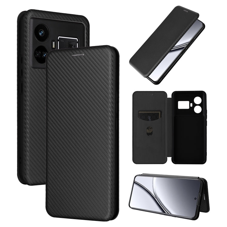 Carbon Fiber Texture Flip Leather Phone Case, For Realme 11 4G Global, For Realme GT5 5G, For Realme 11 5G / 11x, For Realme C53 4G / Narzo N53 4G, For Realme 11 5G, For Realme 11 Pro / 11 Pro+