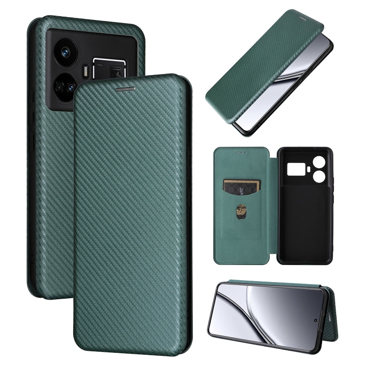 Carbon Fiber Texture Flip Leather Phone Case, For Realme 11 4G Global, For Realme GT5 5G, For Realme 11 5G / 11x, For Realme C53 4G / Narzo N53 4G, For Realme 11 5G, For Realme 11 Pro / 11 Pro+
