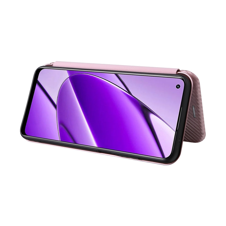 Carbon Fiber Texture Flip Leather Phone Case, For Realme 11 4G Global, For Realme GT5 5G, For Realme 11 5G / 11x, For Realme C53 4G / Narzo N53 4G, For Realme 11 5G, For Realme 11 Pro / 11 Pro+
