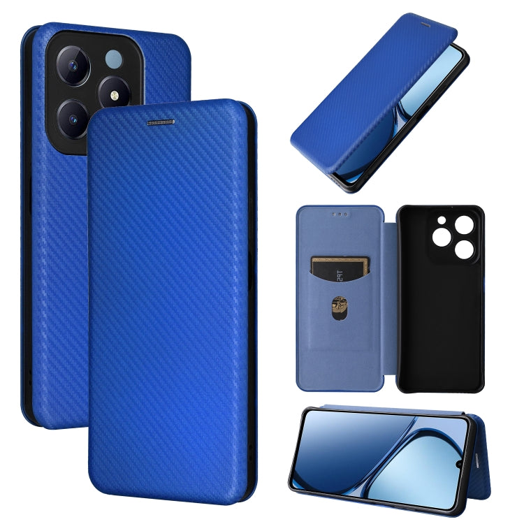 Carbon Fiber Texture Flip Leather Phone Case, For Realme Note 80 4G, For Realme 16 5G, For Realme 16 Pro+ 5G, For Realme 15x 5G India / C85 5G, For Realme C85 Pro 4G, For Realme 15T 5G, For Realme 15 5G / Realme 15 Pro 5G, For Realme GT 7 Global       ...