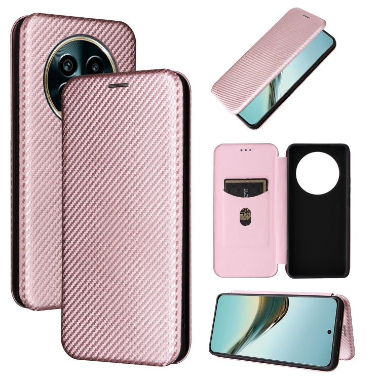 Carbon Fiber Texture Flip Leather Phone Case, For Realme Note 80 4G, For Realme 16 5G, For Realme 16 Pro+ 5G, For Realme 15x 5G India / C85 5G, For Realme C85 Pro 4G, For Realme 15T 5G, For Realme 15 5G / Realme 15 Pro 5G, For Realme GT 7 Global       ...
