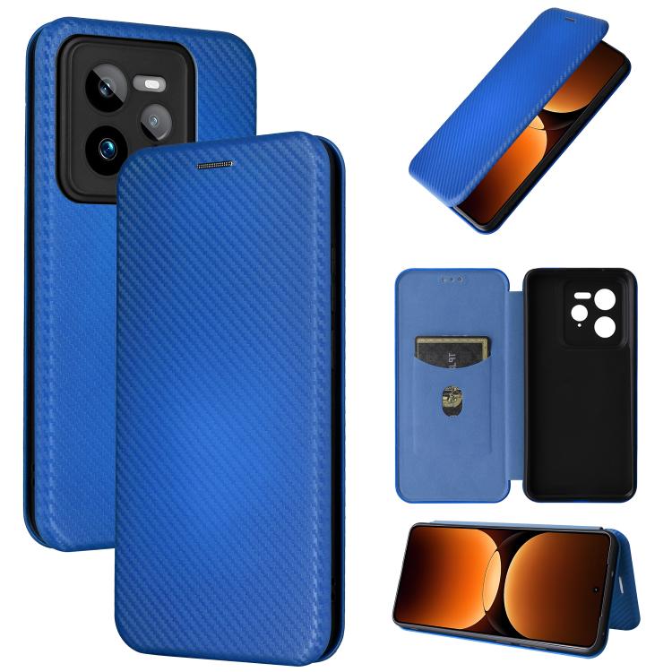 Carbon Fiber Texture Flip Leather Phone Case, For Realme Note 80 4G, For Realme 16 5G, For Realme 16 Pro+ 5G, For Realme 15x 5G India / C85 5G, For Realme C85 Pro 4G, For Realme 15T 5G, For Realme 15 5G / Realme 15 Pro 5G, For Realme GT 7 Global       ...