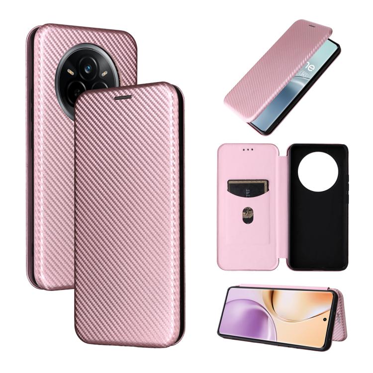 Carbon Fiber Texture Flip Leather Phone Case, For Realme Note 80 4G, For Realme 16 5G, For Realme 16 Pro+ 5G, For Realme 15x 5G India / C85 5G, For Realme C85 Pro 4G, For Realme 15T 5G, For Realme 15 5G / Realme 15 Pro 5G, For Realme GT 7 Global       ...