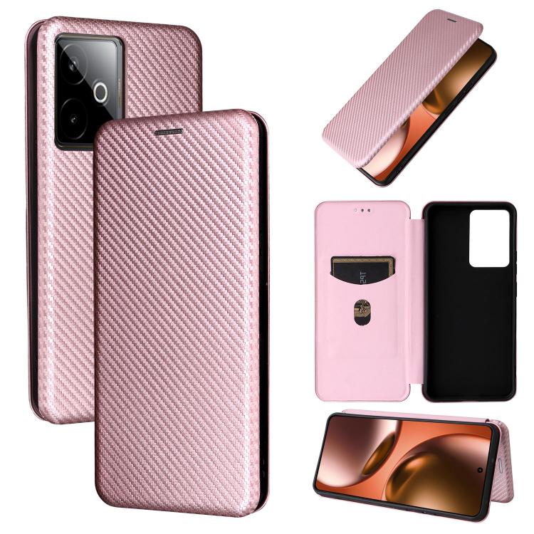 Carbon Fiber Texture Flip Leather Phone Case, For Realme Note 80 4G, For Realme 16 5G, For Realme 16 Pro+ 5G, For Realme 15x 5G India / C85 5G, For Realme C85 Pro 4G, For Realme 15T 5G, For Realme 15 5G / Realme 15 Pro 5G, For Realme GT 7 Global       ...