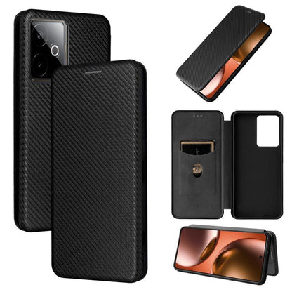 Carbon Fiber Texture Flip Leather Phone Case, For Realme Note 80 4G, For Realme 16 5G, For Realme 16 Pro+ 5G, For Realme 15x 5G India / C85 5G, For Realme C85 Pro 4G, For Realme 15T 5G, For Realme 15 5G / Realme 15 Pro 5G, For Realme GT 7 Global       ...