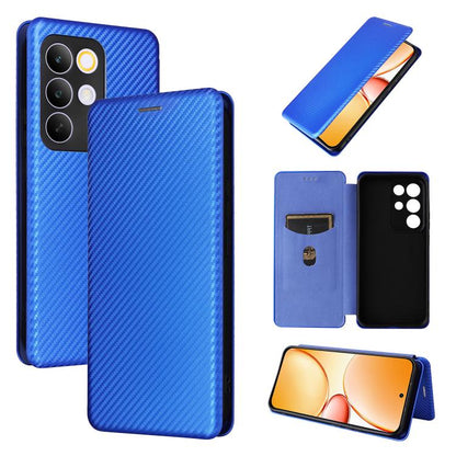 Carbon Fiber Texture Flip Leather Phone Case, For Realme Note 80 4G, For Realme 16 5G, For Realme 16 Pro+ 5G, For Realme 15x 5G India / C85 5G, For Realme C85 Pro 4G, For Realme 15T 5G, For Realme 15 5G / Realme 15 Pro 5G, For Realme GT 7 Global       ...