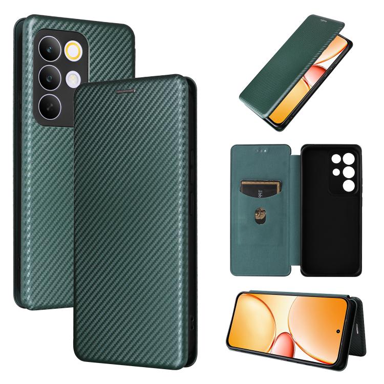 Carbon Fiber Texture Flip Leather Phone Case, For Realme Note 80 4G, For Realme 16 5G, For Realme 16 Pro+ 5G, For Realme 15x 5G India / C85 5G, For Realme C85 Pro 4G, For Realme 15T 5G, For Realme 15 5G / Realme 15 Pro 5G, For Realme GT 7 Global       ...