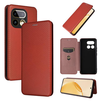 Carbon Fiber Texture Flip Leather Phone Case, For Realme Note 80 4G, For Realme 16 5G, For Realme 16 Pro+ 5G, For Realme 15x 5G India / C85 5G, For Realme C85 Pro 4G, For Realme 15T 5G, For Realme 15 5G / Realme 15 Pro 5G, For Realme GT 7 Global       ...