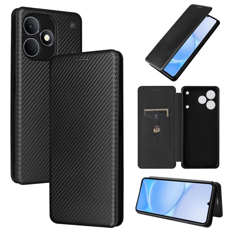 Carbon Fiber Texture Flip Leather Phone Case, For Realme Note 80 4G, For Realme 16 5G, For Realme 16 Pro+ 5G, For Realme 15x 5G India / C85 5G, For Realme C85 Pro 4G, For Realme 15T 5G, For Realme 15 5G / Realme 15 Pro 5G, For Realme GT 7 Global       ...