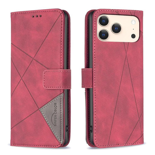 Magnetic Buckle Rhombus Texture Leather Phone Case, For iPhone 18 Pro/17 Pro, For iPhone 18 Pro Max/17 Pro Max, For iPhone 17, For iPhone 17 Air, For iPhone 16 Pro Max, For iPhone 16 Pro, For iPhone 16 Plus, For iPhone 16, For iPhone 15 Pro Max        ...