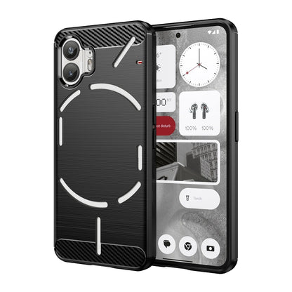 Carbon Fiber Brushed Texture TPU Phone Case, For Nothing Phone 4a Pro, For Nothing Phone 4a, For Nothing Phone 3a Lite, For Nothing Phone 3, For Nothing CMF Phone 2 Pro, For Nothing Phone 3a, For Nothing Phone 3a Pro, For Nothing CMF Phone 1           ...