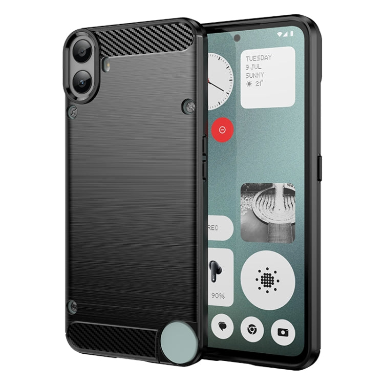 Carbon Fiber Brushed Texture TPU Phone Case, For Nothing Phone 4a Pro, For Nothing Phone 4a, For Nothing Phone 3a Lite, For Nothing Phone 3, For Nothing CMF Phone 2 Pro, For Nothing Phone 3a, For Nothing Phone 3a Pro, For Nothing CMF Phone 1           ...