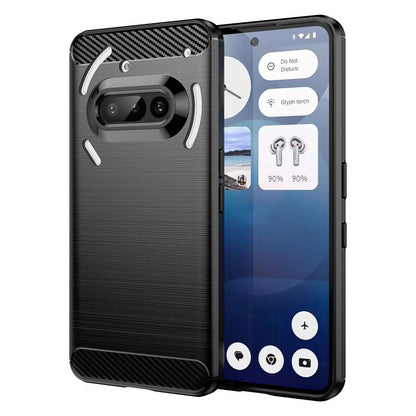 Carbon Fiber Brushed Texture TPU Phone Case, For Nothing Phone 4a Pro, For Nothing Phone 4a, For Nothing Phone 3a Lite, For Nothing Phone 3, For Nothing CMF Phone 2 Pro, For Nothing Phone 3a, For Nothing Phone 3a Pro, For Nothing CMF Phone 1           ...