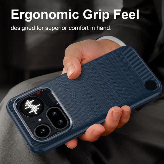 Carbon Fiber Brushed Texture TPU Phone Case, For Nothing Phone 4a Pro, For Nothing Phone 4a, For Nothing Phone 3a Lite, For Nothing Phone 3, For Nothing CMF Phone 2 Pro, For Nothing Phone 3a, For Nothing Phone 3a Pro, For Nothing CMF Phone 1           ...
