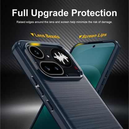 Carbon Fiber Brushed Texture TPU Phone Case, For Nothing Phone 4a Pro, For Nothing Phone 4a, For Nothing Phone 3a Lite, For Nothing Phone 3, For Nothing CMF Phone 2 Pro, For Nothing Phone 3a, For Nothing Phone 3a Pro, For Nothing CMF Phone 1           ...