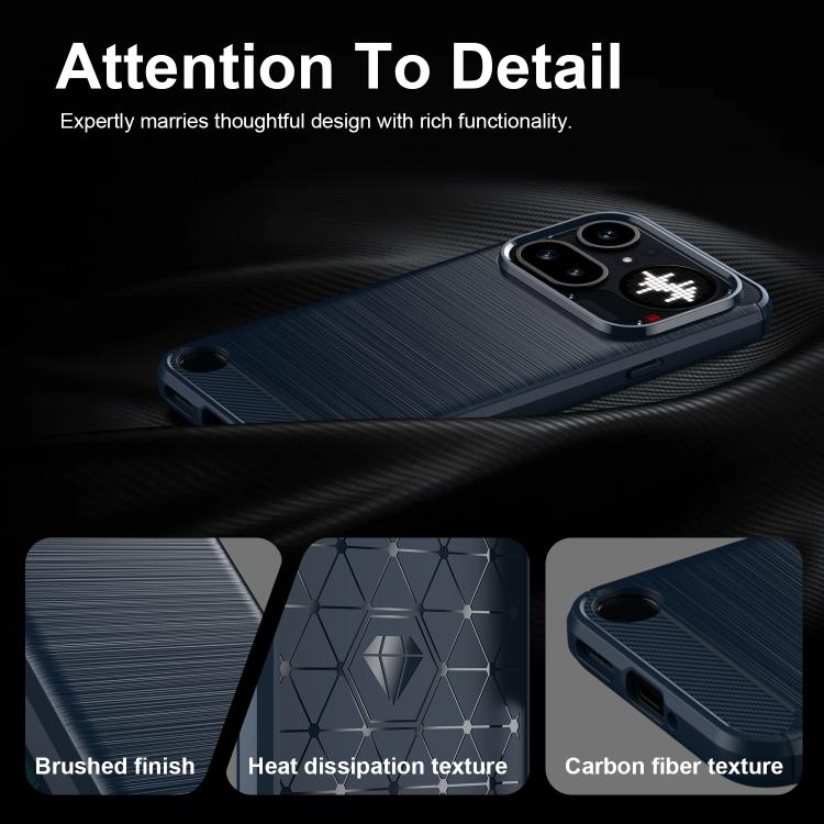 Carbon Fiber Brushed Texture TPU Phone Case, For Nothing Phone 4a Pro, For Nothing Phone 4a, For Nothing Phone 3a Lite, For Nothing Phone 3, For Nothing CMF Phone 2 Pro, For Nothing Phone 3a, For Nothing Phone 3a Pro, For Nothing CMF Phone 1           ...