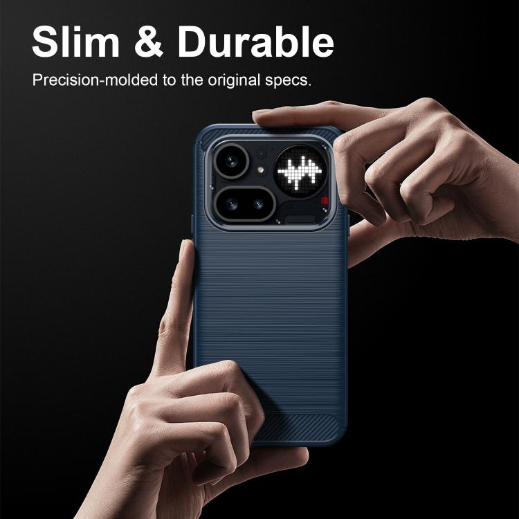Carbon Fiber Brushed Texture TPU Phone Case, For Nothing Phone 4a Pro, For Nothing Phone 4a, For Nothing Phone 3a Lite, For Nothing Phone 3, For Nothing CMF Phone 2 Pro, For Nothing Phone 3a, For Nothing Phone 3a Pro, For Nothing CMF Phone 1           ...