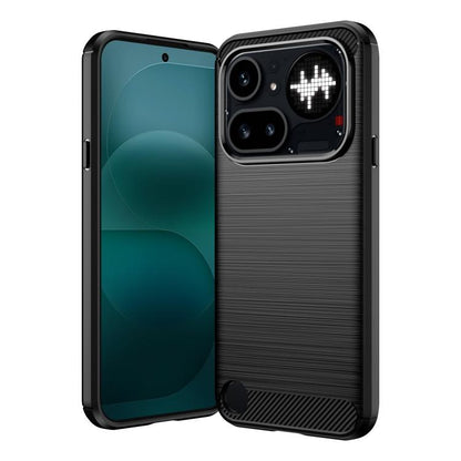 Carbon Fiber Brushed Texture TPU Phone Case, For Nothing Phone 4a Pro, For Nothing Phone 4a, For Nothing Phone 3a Lite, For Nothing Phone 3, For Nothing CMF Phone 2 Pro, For Nothing Phone 3a, For Nothing Phone 3a Pro, For Nothing CMF Phone 1           ...