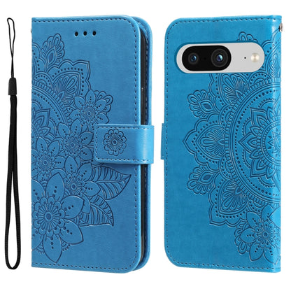 Seven-petal Flowers Embossing Leather Phone Case, For Google Pixel 11 Pro XL, For Google Pixel 11 / Pixel 11 Pro, For Google Pixel 10a, For Google Pixel 9a, For Google Pixel 9 Pro, For Google Pixel 9, For Google Pixel 8a, For Google Pixel 8 Pro        ...