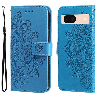 Seven-petal Flowers Embossing Leather Phone Case, For Google Pixel 11 Pro XL, For Google Pixel 11 / Pixel 11 Pro, For Google Pixel 10a, For Google Pixel 9a, For Google Pixel 9 Pro, For Google Pixel 9, For Google Pixel 8a, For Google Pixel 8 Pro        ...