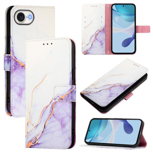 PT003 Marble Pattern Flip Leather Phone Case, For iPhone 17e / 16e, For iPhone 17 Pro Max, For iPhone 17 Pro, For iPhone 17, For iPhone Air, For iPhone 16 Pro Max, For iPhone 16 Pro, For iPhone 16 Plus, For iPhone 16, For iPhone 15 Pro Max