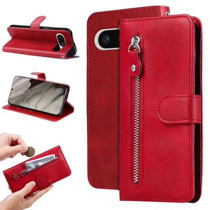 Fashion Calf Texture Zipper Leather Phone Case, For Google Pixel 11 Pro XL, For Google Pixel 11 / Pixel 11 Pro, For Google Pixel 10a, For Google Pixel 9a, For Google Pixel 9 Pro, For Google Pixel 9, For Google Pixel 8a, For Google Pixel 8 Pro          ...