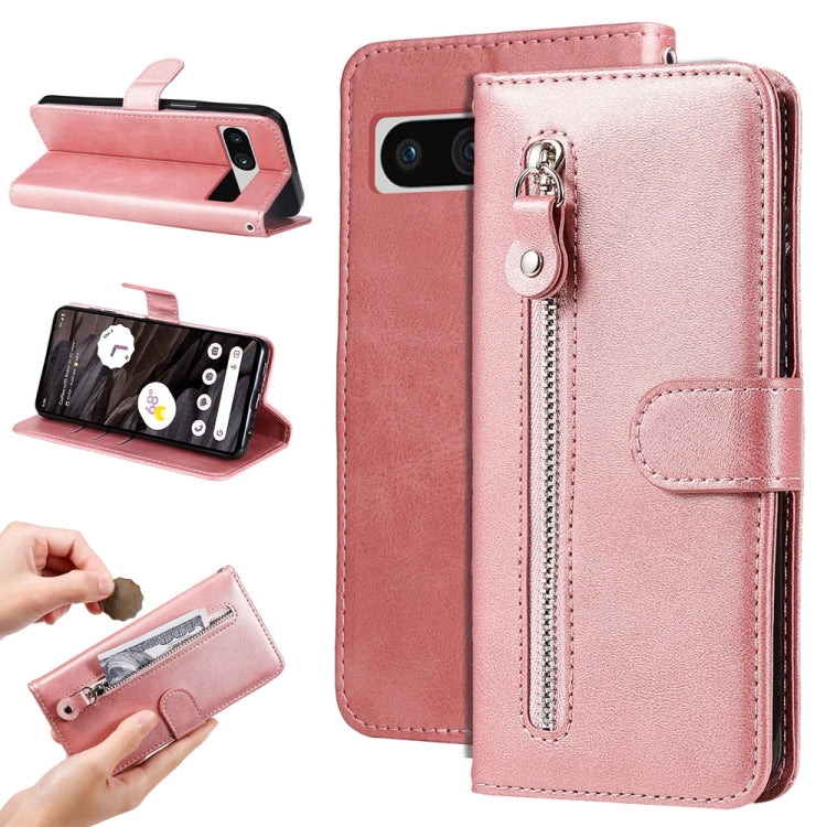 Fashion Calf Texture Zipper Leather Phone Case, For Google Pixel 11 Pro XL, For Google Pixel 11 / Pixel 11 Pro, For Google Pixel 10a, For Google Pixel 9a, For Google Pixel 9 Pro, For Google Pixel 9, For Google Pixel 8a, For Google Pixel 8 Pro          ...