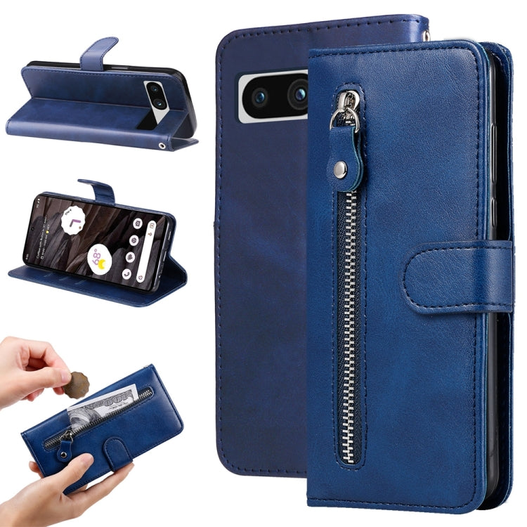 Fashion Calf Texture Zipper Leather Phone Case, For Google Pixel 11 Pro XL, For Google Pixel 11 / Pixel 11 Pro, For Google Pixel 10a, For Google Pixel 9a, For Google Pixel 9 Pro, For Google Pixel 9, For Google Pixel 8a, For Google Pixel 8 Pro          ...
