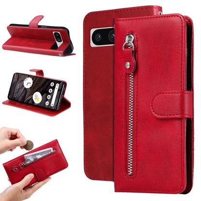 Fashion Calf Texture Zipper Leather Phone Case, For Google Pixel 11 Pro XL, For Google Pixel 11 / Pixel 11 Pro, For Google Pixel 10a, For Google Pixel 9a, For Google Pixel 9 Pro, For Google Pixel 9, For Google Pixel 8a, For Google Pixel 8 Pro          ...