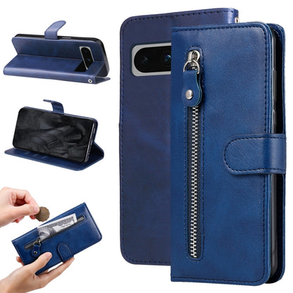 Fashion Calf Texture Zipper Leather Phone Case, For Google Pixel 11 Pro XL, For Google Pixel 11 / Pixel 11 Pro, For Google Pixel 10a, For Google Pixel 9a, For Google Pixel 9 Pro, For Google Pixel 9, For Google Pixel 8a, For Google Pixel 8 Pro          ...