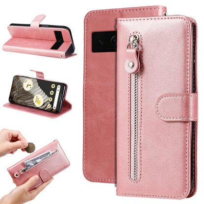 Fashion Calf Texture Zipper Leather Phone Case, For Google Pixel 11 Pro XL, For Google Pixel 11 / Pixel 11 Pro, For Google Pixel 10a, For Google Pixel 9a, For Google Pixel 9 Pro, For Google Pixel 9, For Google Pixel 8a, For Google Pixel 8 Pro          ...