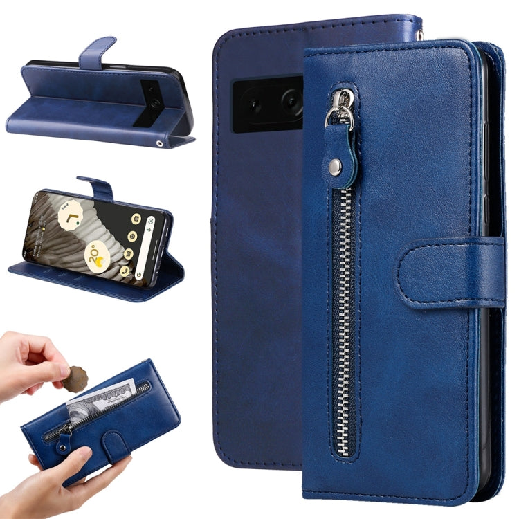 Fashion Calf Texture Zipper Leather Phone Case, For Google Pixel 11 Pro XL, For Google Pixel 11 / Pixel 11 Pro, For Google Pixel 10a, For Google Pixel 9a, For Google Pixel 9 Pro, For Google Pixel 9, For Google Pixel 8a, For Google Pixel 8 Pro          ...