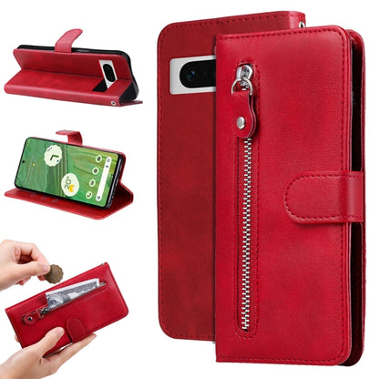 Fashion Calf Texture Zipper Leather Phone Case, For Google Pixel 11 Pro XL, For Google Pixel 11 / Pixel 11 Pro, For Google Pixel 10a, For Google Pixel 9a, For Google Pixel 9 Pro, For Google Pixel 9, For Google Pixel 8a, For Google Pixel 8 Pro          ...
